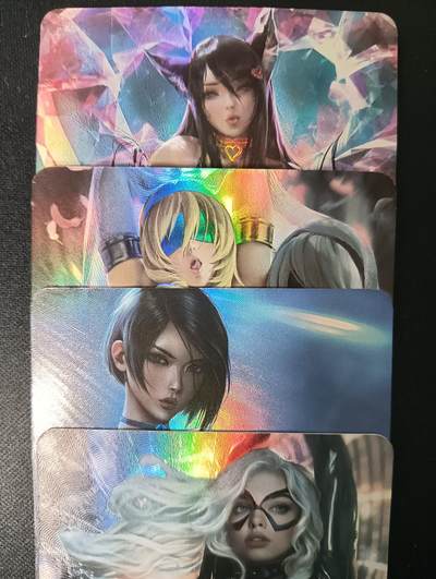 花开卡拍第46期（11月9号周日截拍，品控勿拍!!!拍品不寄存，运费5元，自制卡难免瑕疵，可能存在轻微撞角爆边等出厂瑕疵，品控介意勿拍！） - Acg 彩闪4张