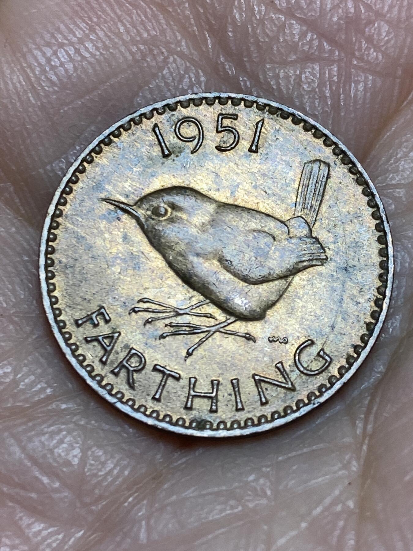 2025年第一百二十五场(总第一百五十一场）外国好品散币(免佣金) 英国🇬🇧1951年1法新(乔治六世第二版)