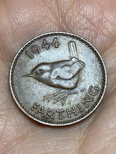 2025年第一百二十五场(总第一百五十一场）外国好品散币(免佣金) - 英国🇬🇧1944年1法新(乔治六世第一版)