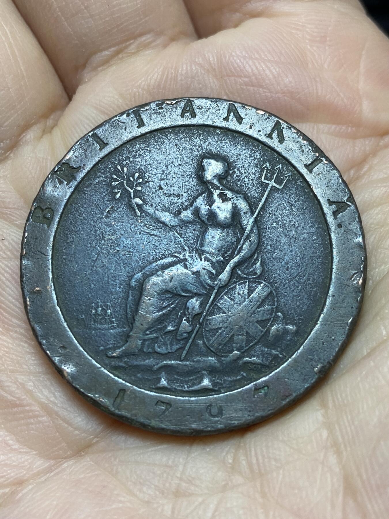 2025年第一百二十六场(总第一百五十二场）外国好品散币(免佣金) 通货好品–英国🇬🇧1797年车轮1便士(乔治三世时期)