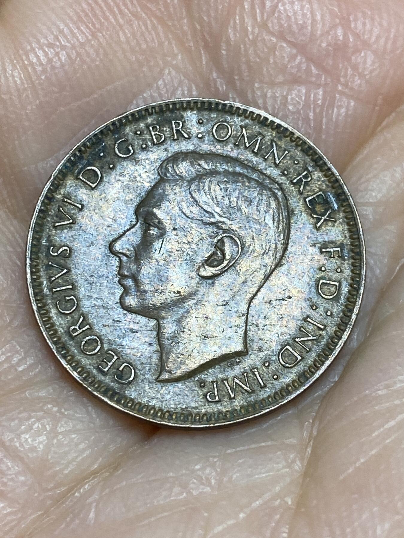 2025年第一百二十五场(总第一百五十一场）外国好品散币(免佣金) 英国🇬🇧1942年1法新(乔治六世第一版)