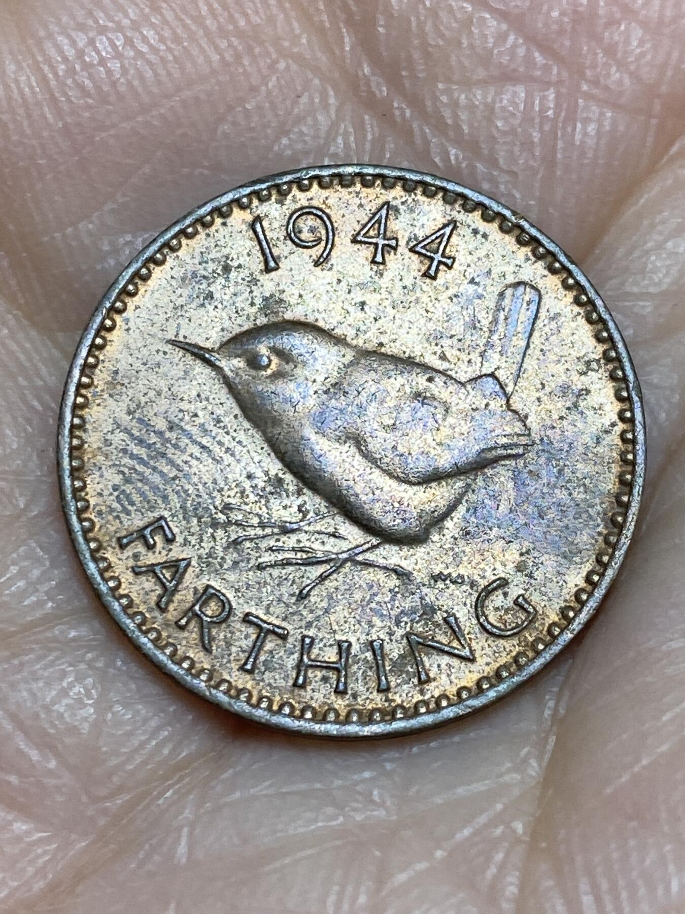 2025年第一百二十五场(总第一百五十一场）外国好品散币(免佣金) 英国🇬🇧1944年1法新(乔治六世第一版)