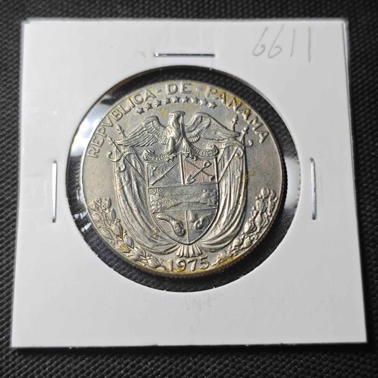 KK钱币收藏小铺  第366场  2月预留时间 周末发货  1975巴拿马1/2巴波亚