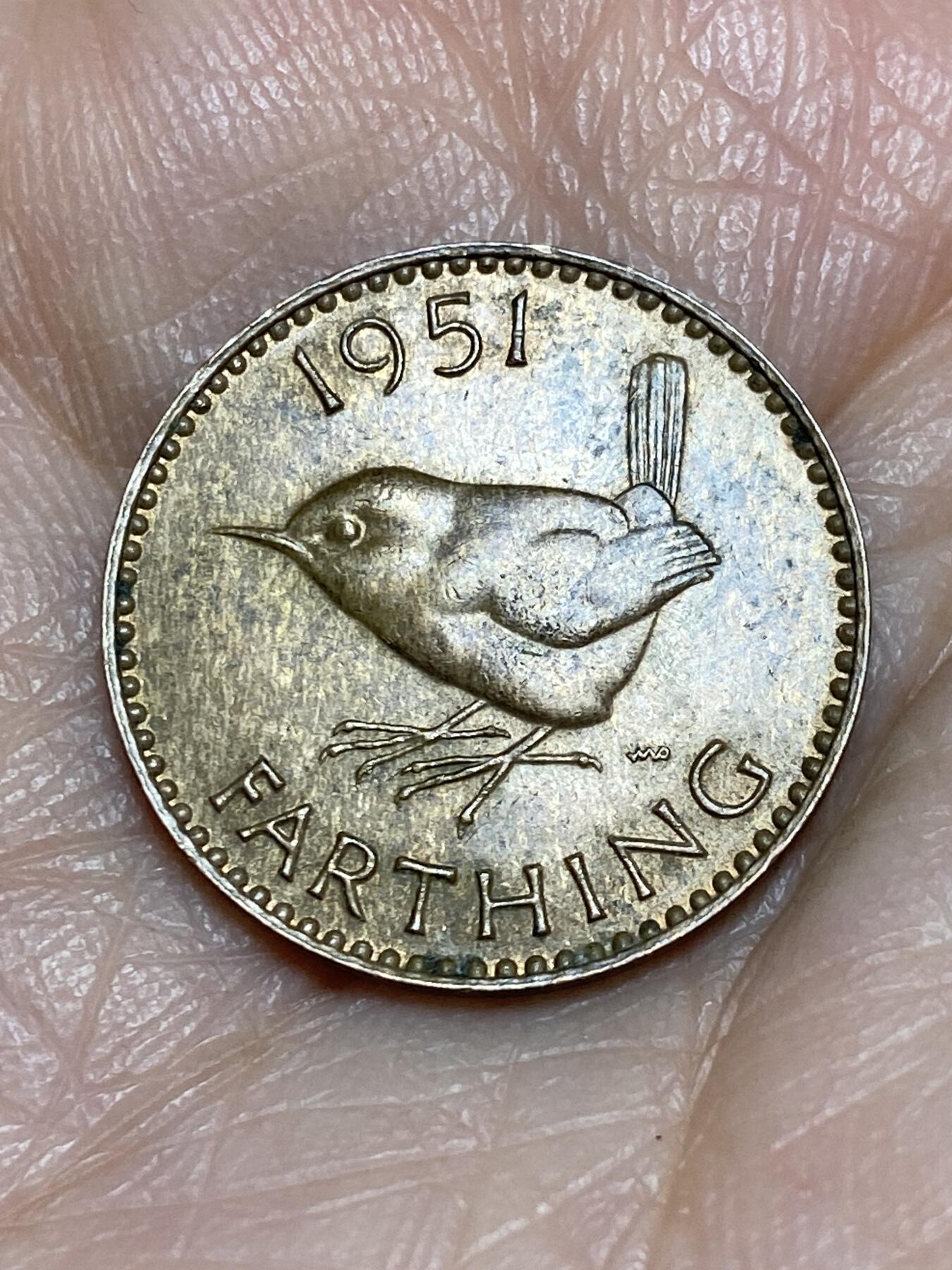 2025年第一百二十五场(总第一百五十一场）外国好品散币(免佣金) 英国🇬🇧1951年1法新(乔治六世第二版)