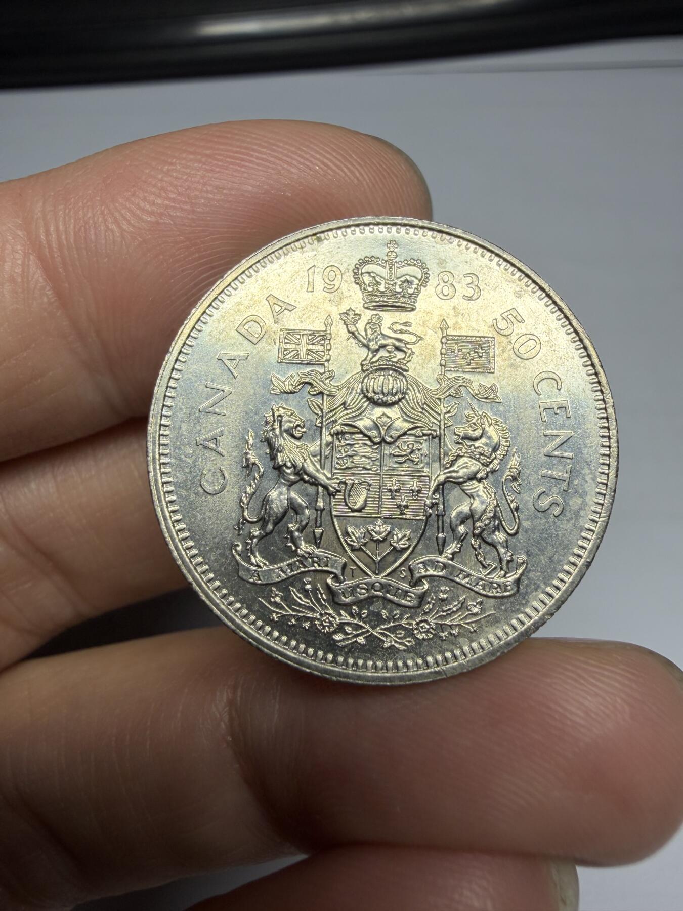 2025年集古藏今外币拍卖第十期-第4场—（总第284拍），可以寄存60天，满160元包邮。 1983年加拿大50分
