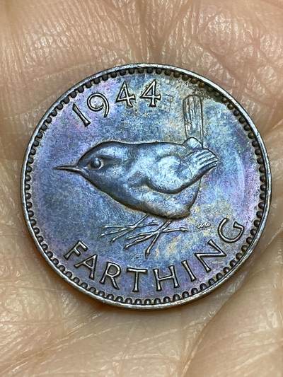 2025年第一百二十五场(总第一百五十一场）外国好品散币(免佣金) - 英国🇬🇧1944年1法新(乔治六世第一版)