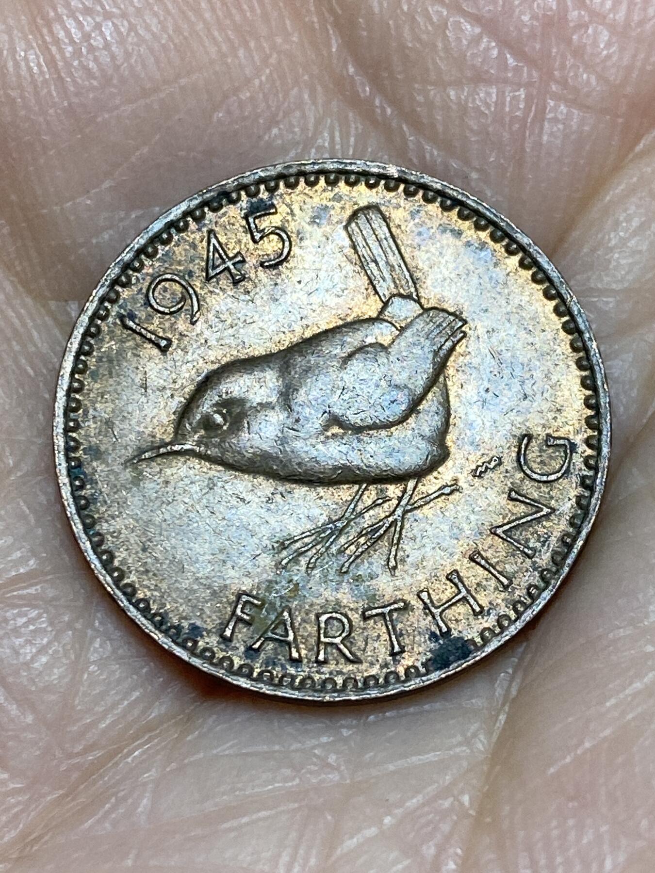 2025年第一百二十五场(总第一百五十一场）外国好品散币(免佣金) 英国🇬🇧1945年1法新(乔治六世第一版)