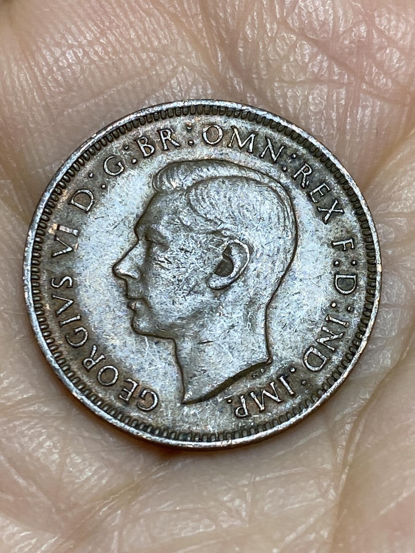 2025年第一百二十五场(总第一百五十一场）外国好品散币(免佣金) 英国🇬🇧1943年1法新(乔治六世第一版)