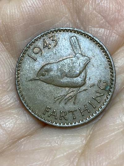 2025年第一百二十五场(总第一百五十一场）外国好品散币(免佣金) - 英国🇬🇧1943年1法新(乔治六世第一版)