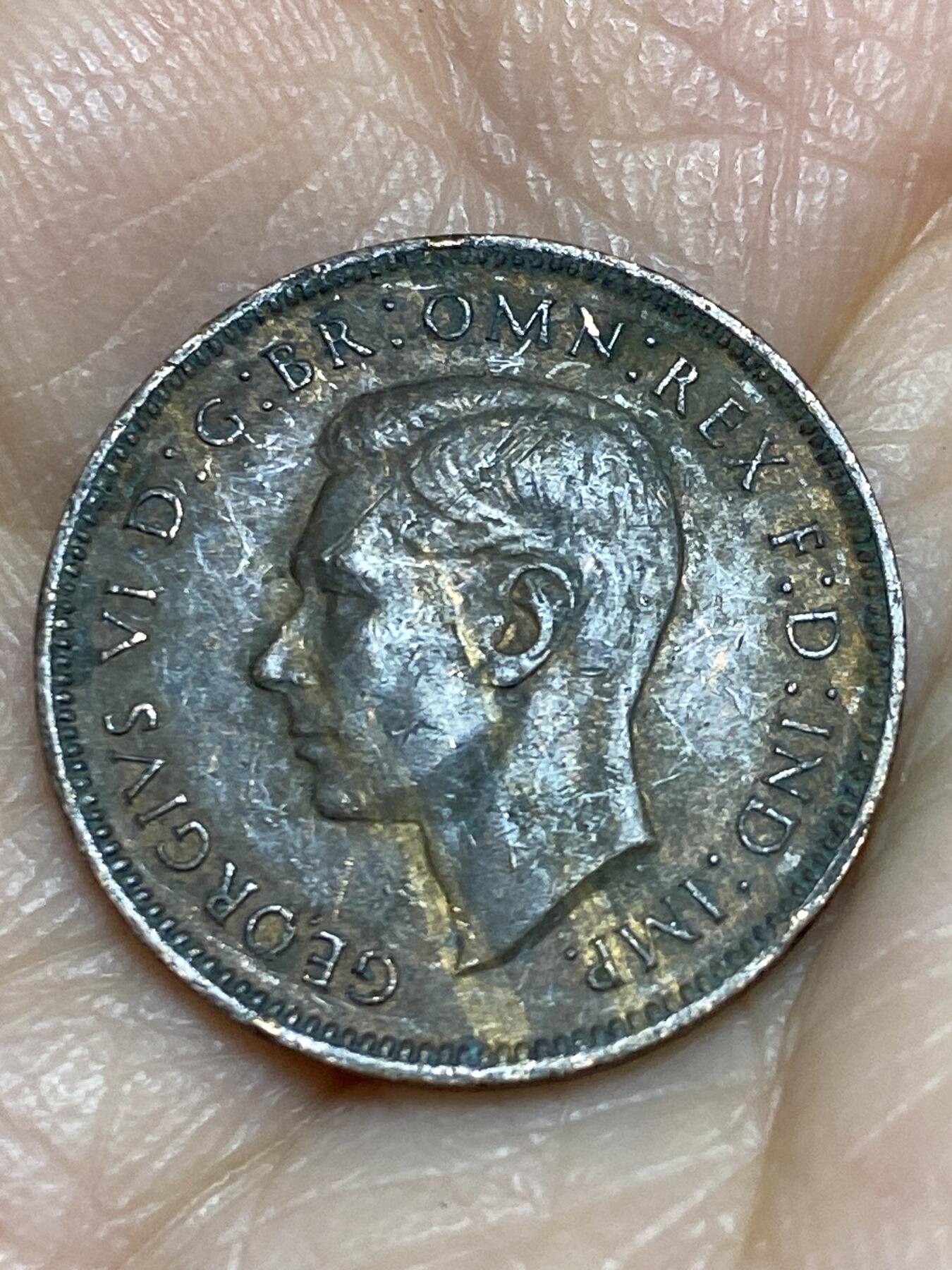 2025年第一百二十五场(总第一百五十一场）外国好品散币(免佣金) 英国🇬🇧1945年1法新(乔治六世第一版)