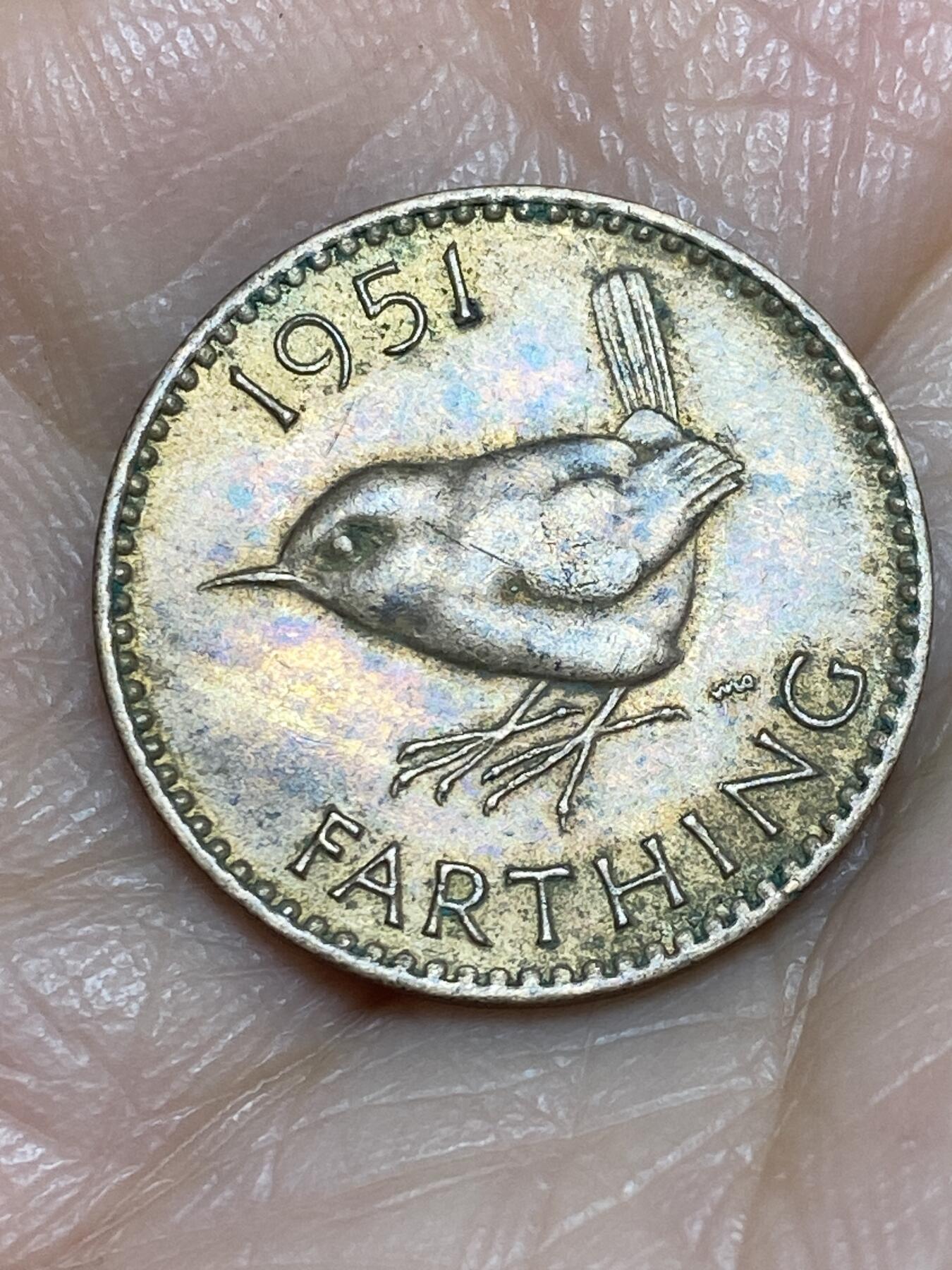 2025年第一百二十五场(总第一百五十一场）外国好品散币(免佣金) 英国🇬🇧1951年1法新(乔治六世第二版)