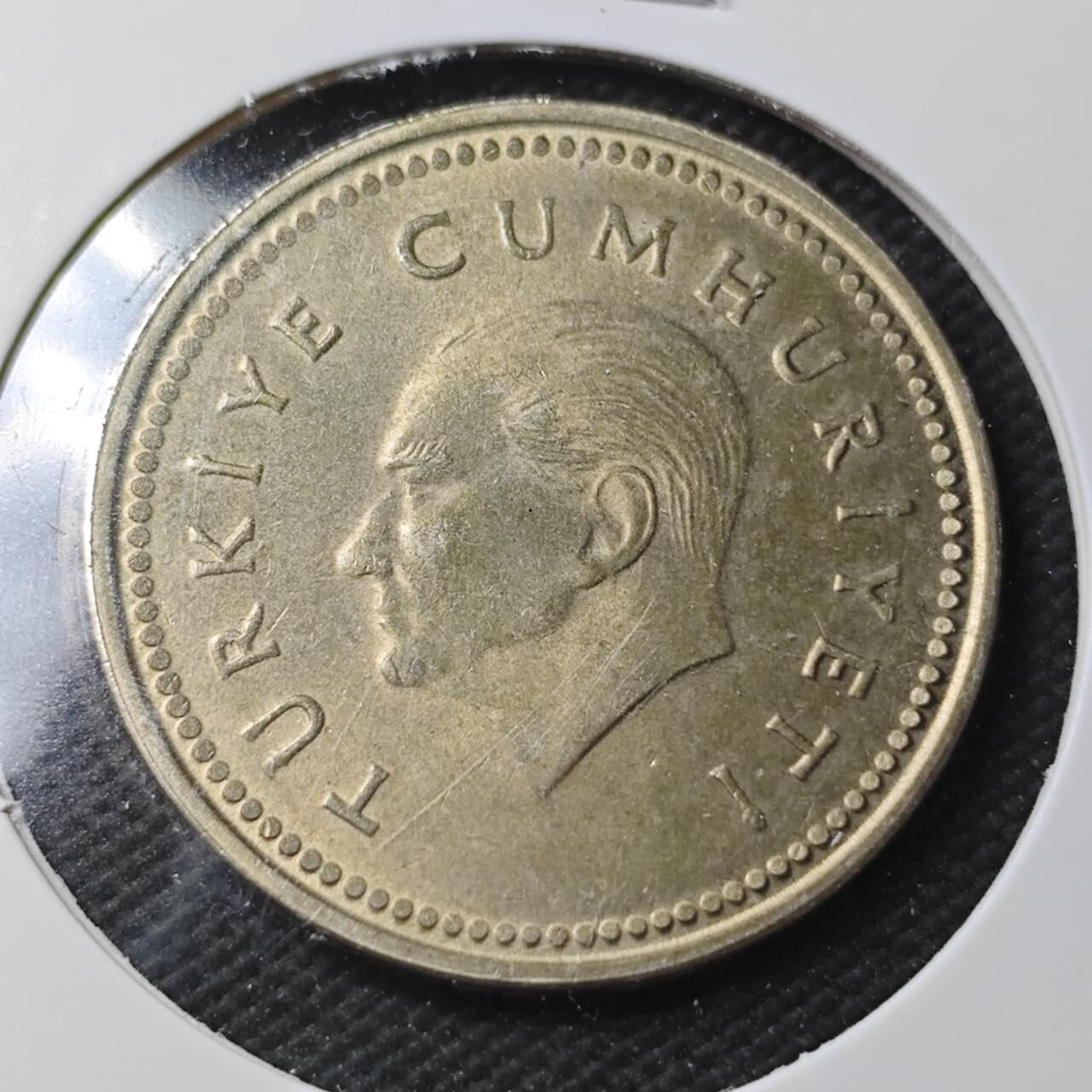 KK钱币收藏小铺  第366场  2月预留时间 周末发货  1994土耳其5000里拉 好品