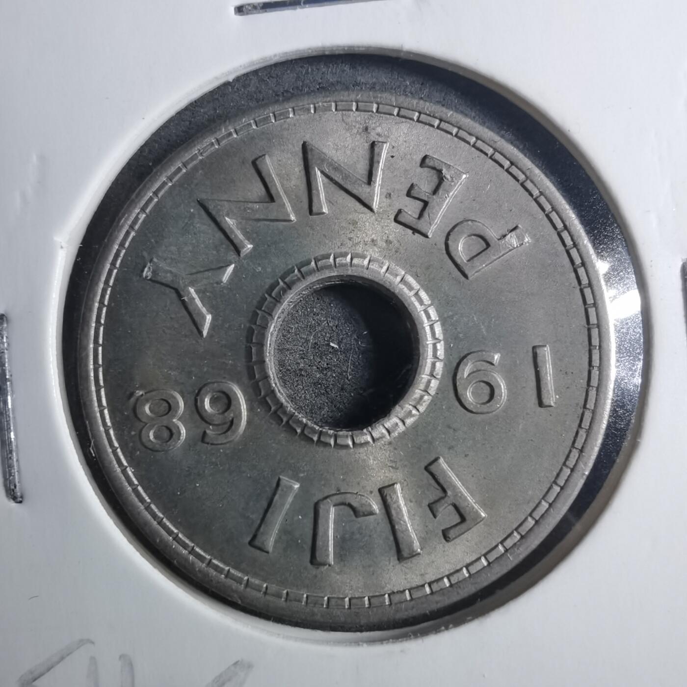 沼泽如烟--第896场 斐济1968年1便士