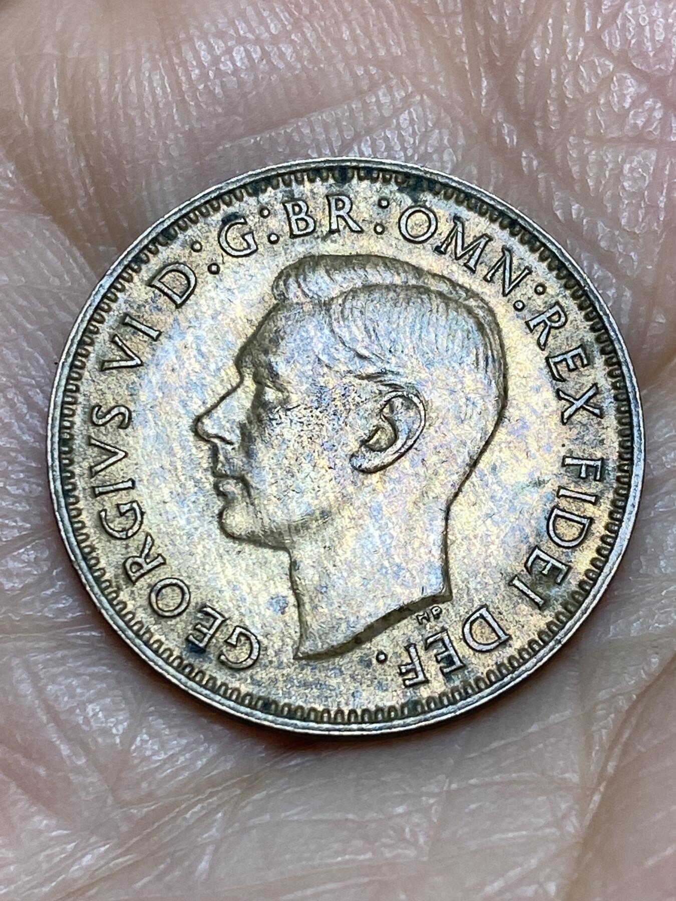 2025年第一百二十五场(总第一百五十一场）外国好品散币(免佣金) 英国🇬🇧1949年1法新(乔治六世第二版，首发年)