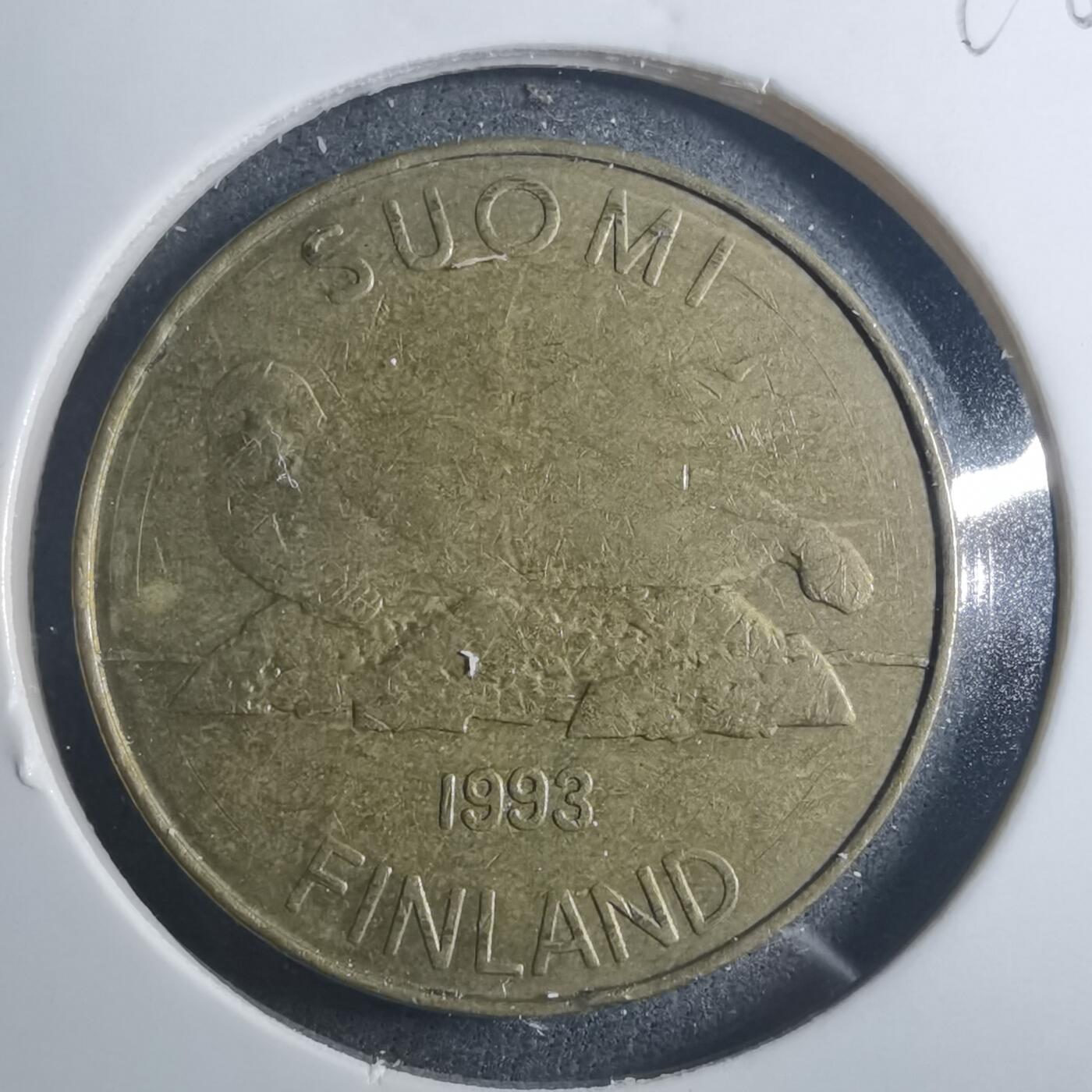 沼泽如烟--第896场 芬兰1993年5马克