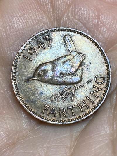 2025年第一百二十五场(总第一百五十一场）外国好品散币(免佣金) - 英国🇬🇧1943年1法新(乔治六世第一版)