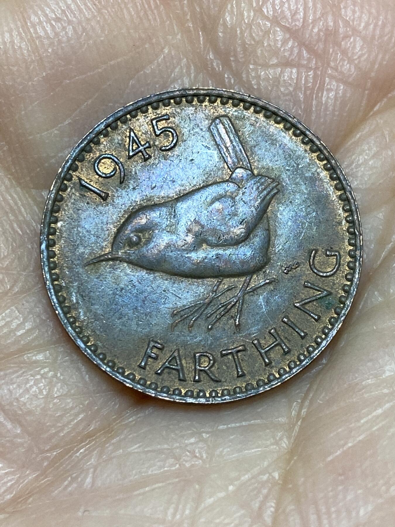 2025年第一百二十五场(总第一百五十一场）外国好品散币(免佣金) 英国🇬🇧1945年1法新(乔治六世第一版)