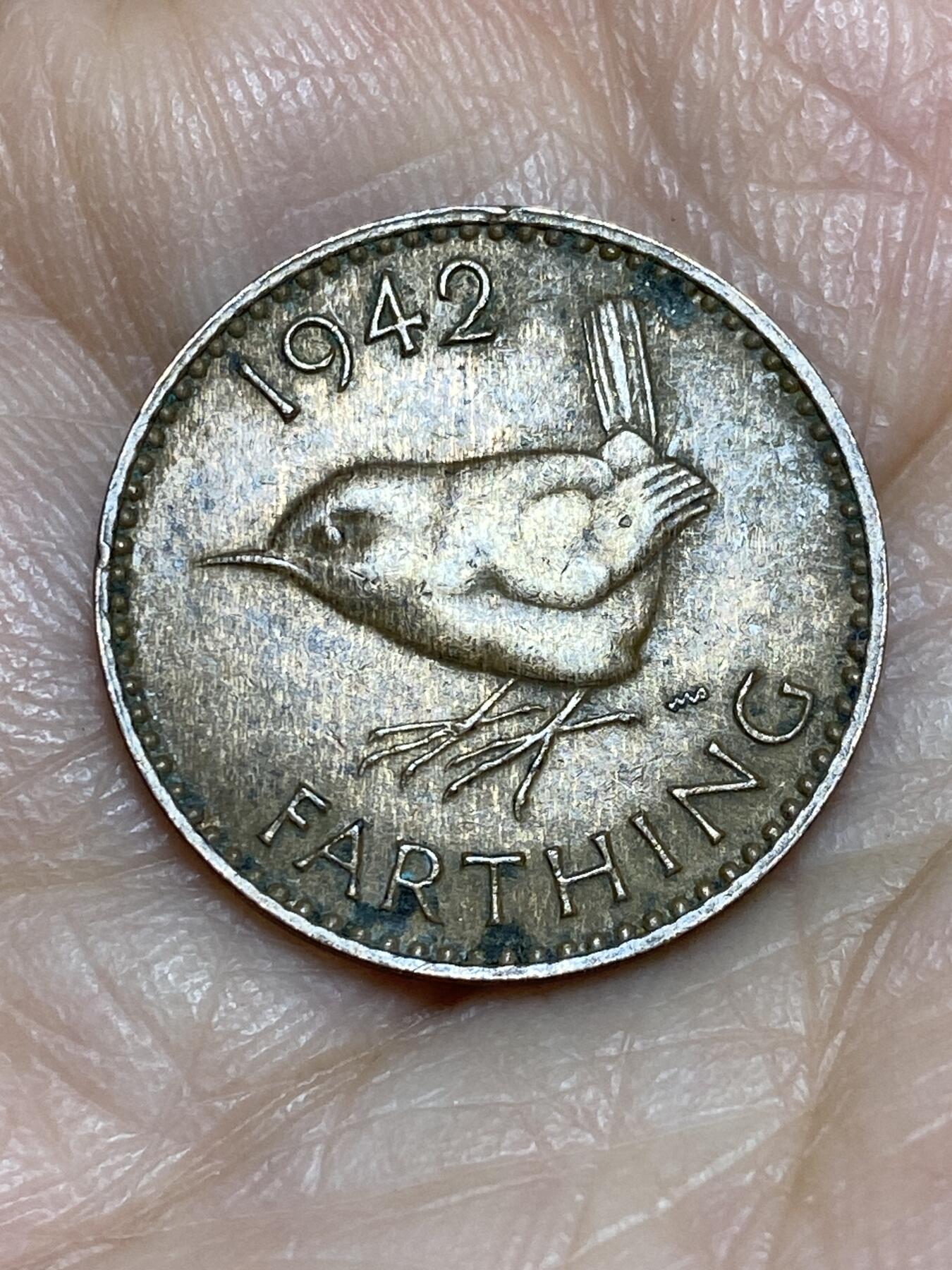 2025年第一百二十五场(总第一百五十一场）外国好品散币(免佣金) 英国🇬🇧1942年1法新(乔治六世第一版)