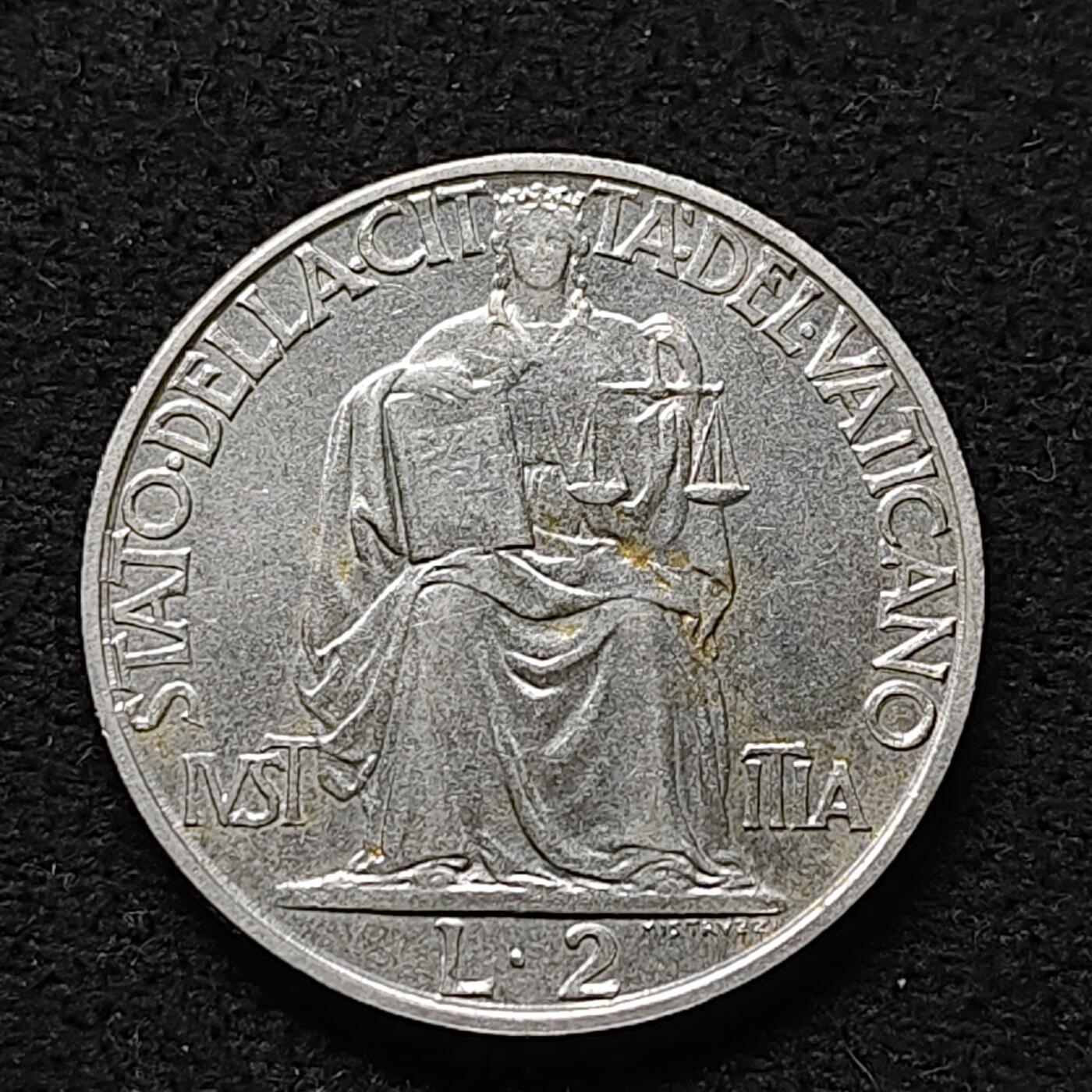 【全场包邮】纯粹捡漏拍476场（免费代拍第13场）调整中 梵蒂冈1942年2里拉稀少