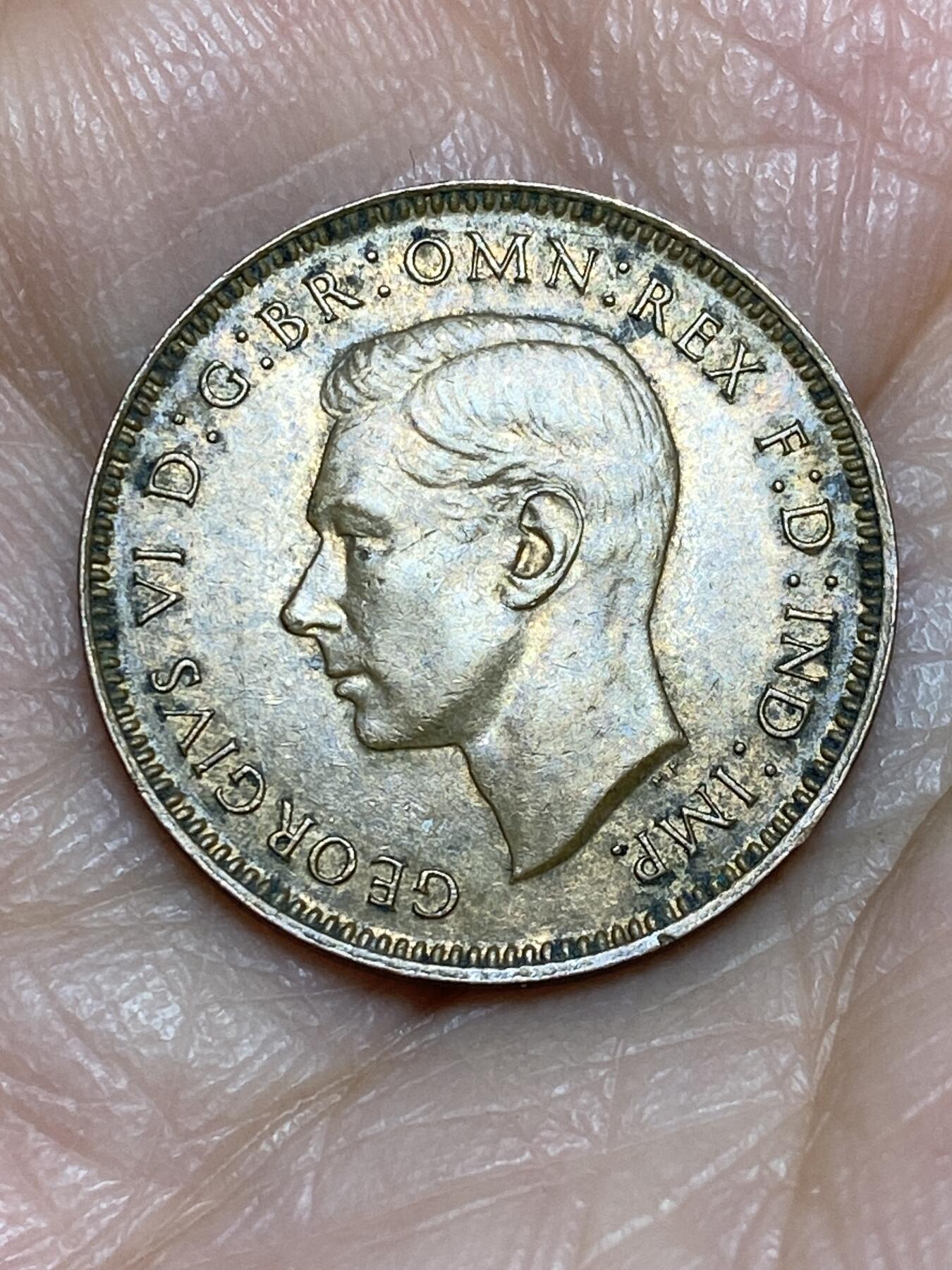 2025年第一百二十五场(总第一百五十一场）外国好品散币(免佣金) 英国🇬🇧1948年1法新(乔治六世第一版，关门年)