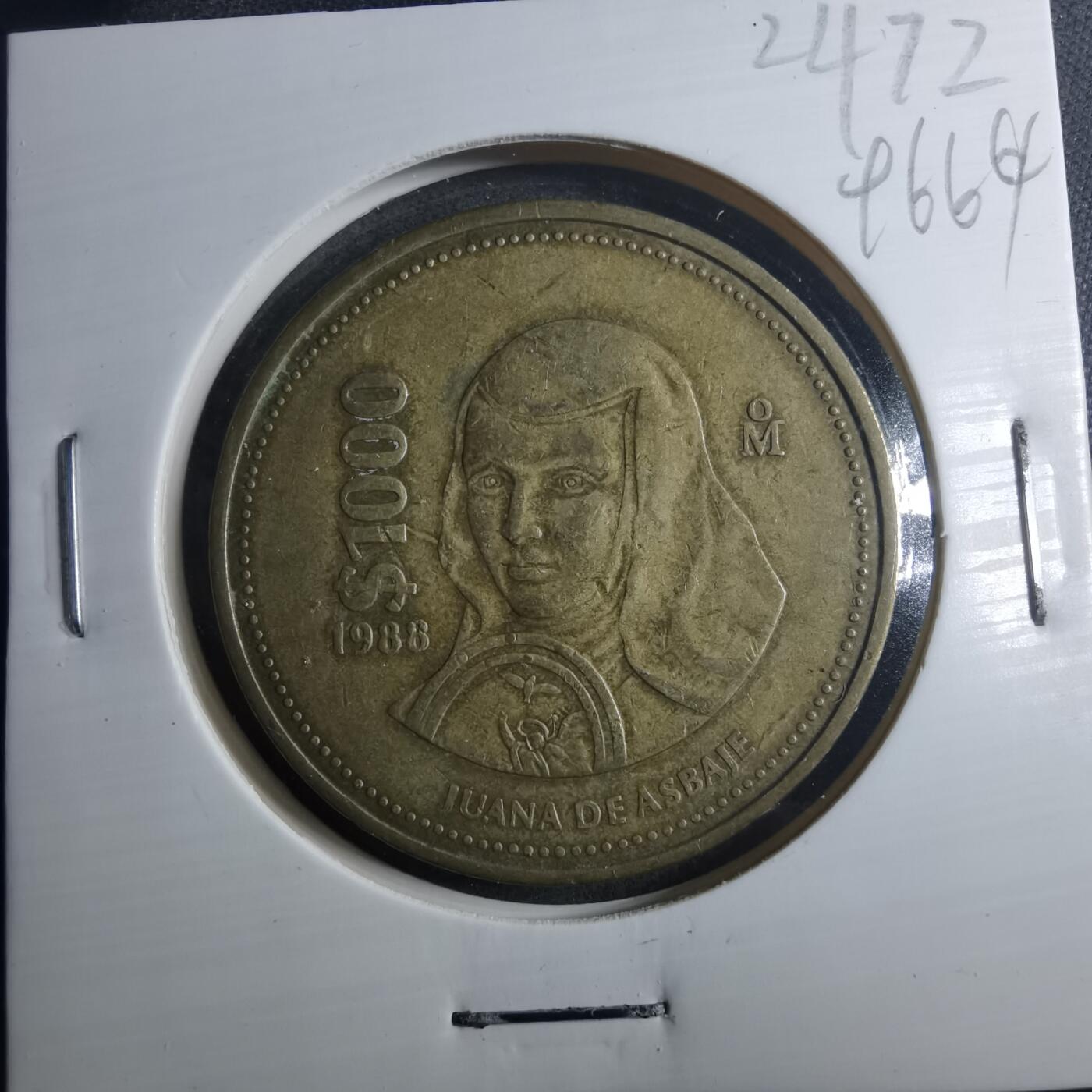 沼泽如烟--第896场 墨西哥1988年1000比索