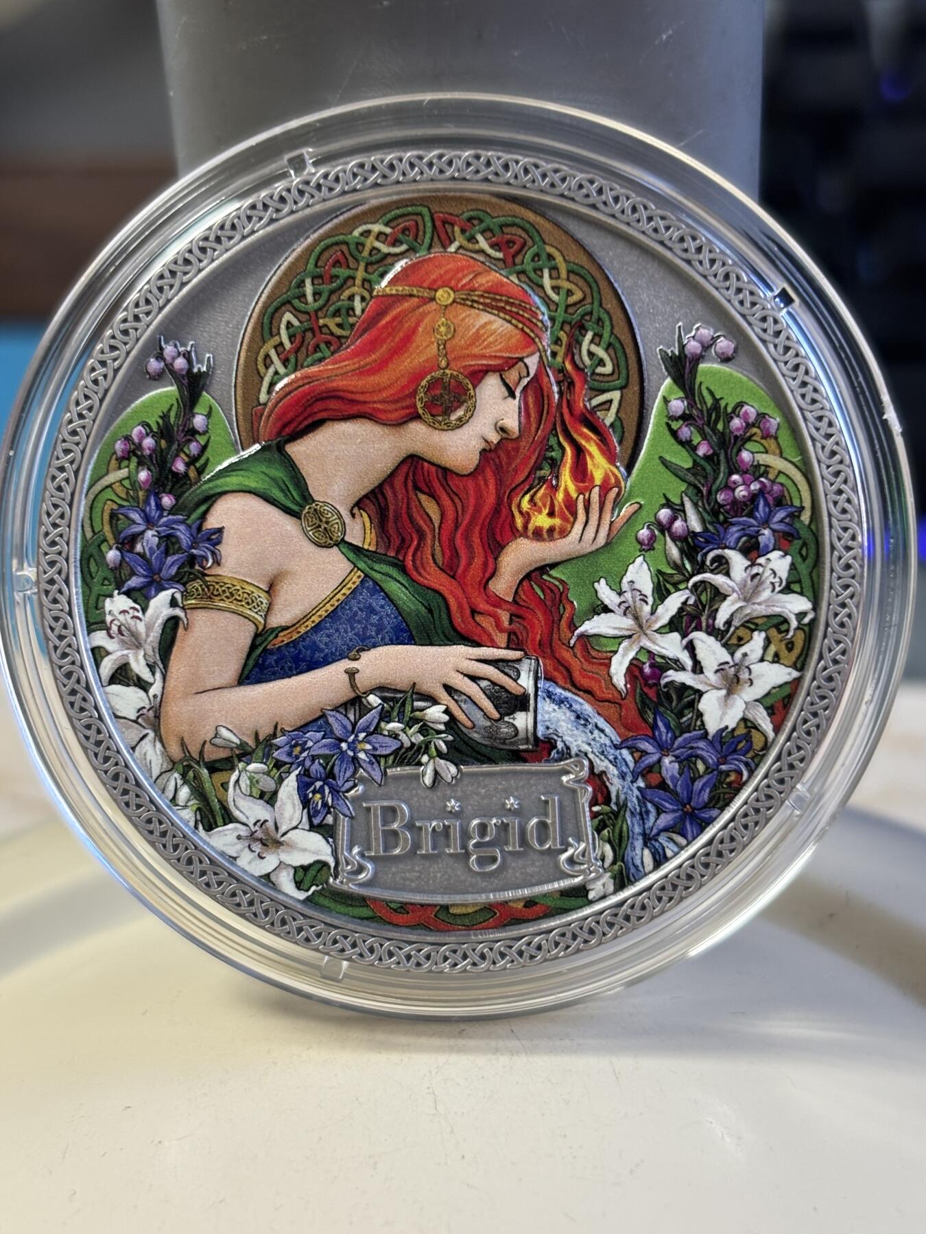 第181期拍卖 加纳2021年健康女神系列5布里奇德彩色纪念银币，999银，50克，发行500枚