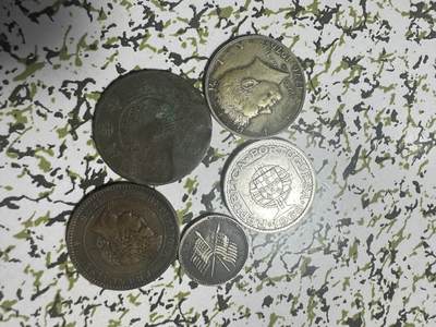 中外钱币 - 钱币5枚