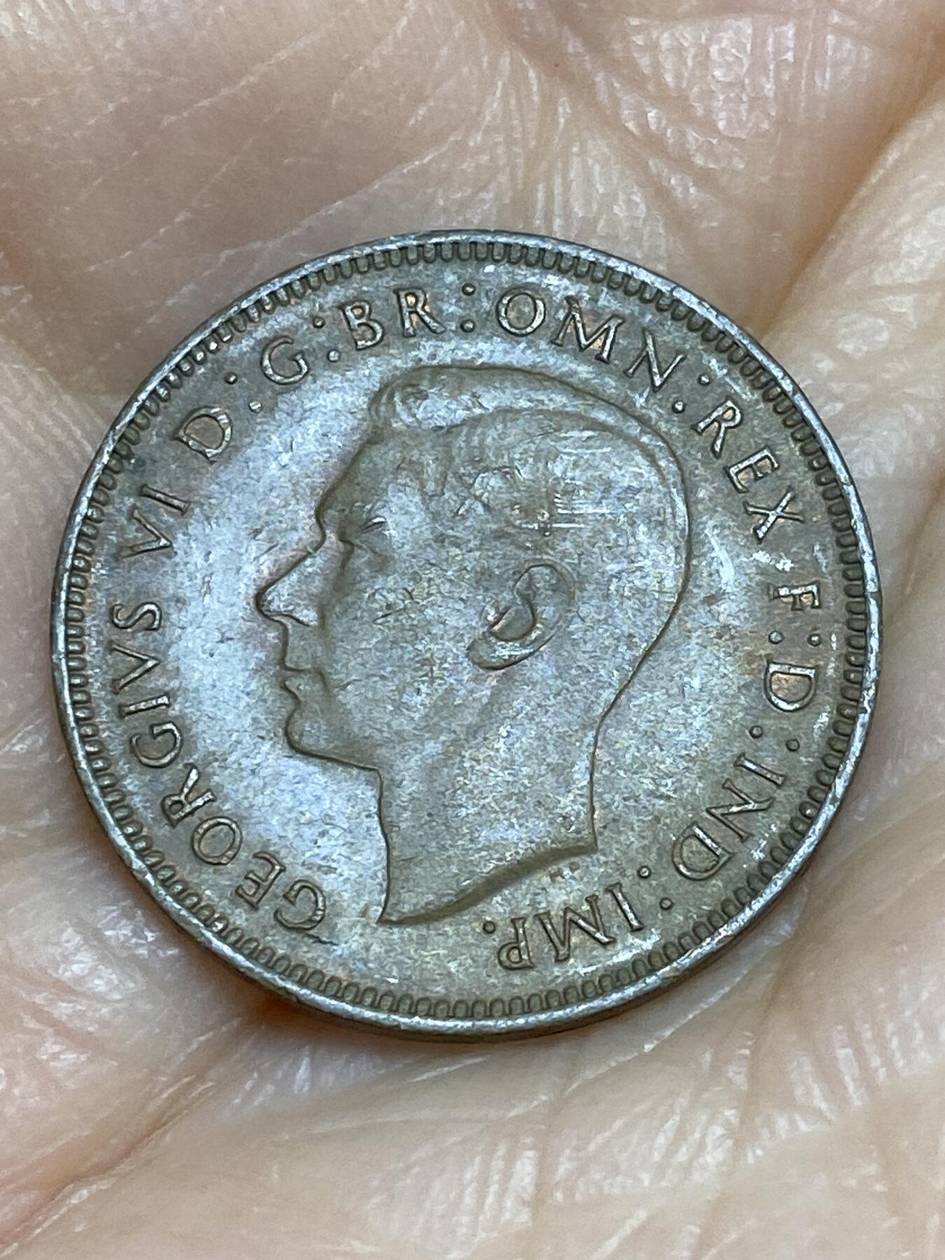 2025年第一百二十五场(总第一百五十一场）外国好品散币(免佣金) 英国🇬🇧1943年1法新(乔治六世第一版)