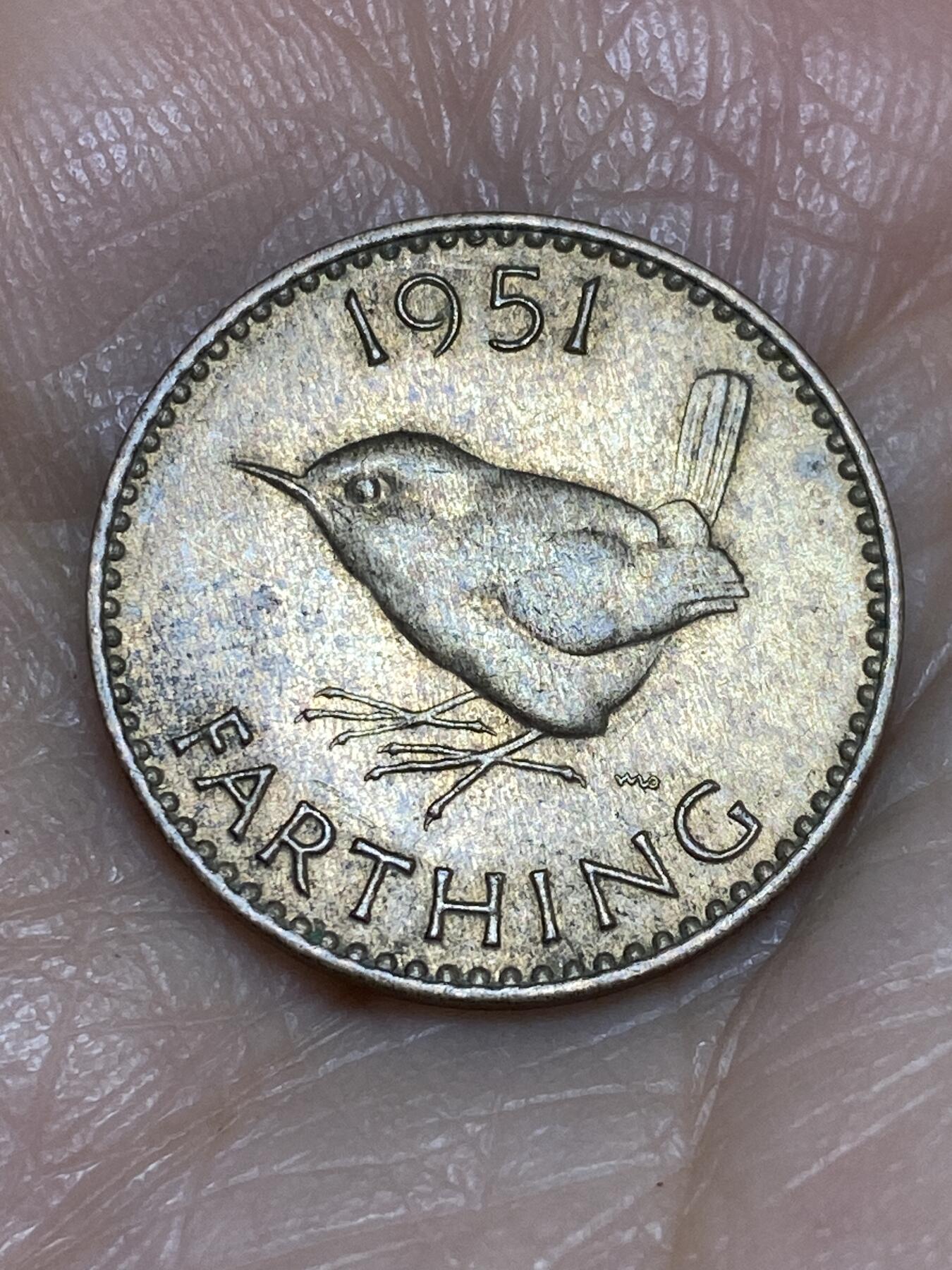 2025年第一百二十五场(总第一百五十一场）外国好品散币(免佣金) 英国🇬🇧1951年1法新(乔治六世第二版)