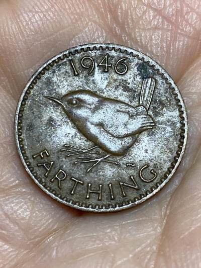 2025年第一百二十五场(总第一百五十一场）外国好品散币(免佣金) - 英国🇬🇧1946年1法新(乔治六世第一版)