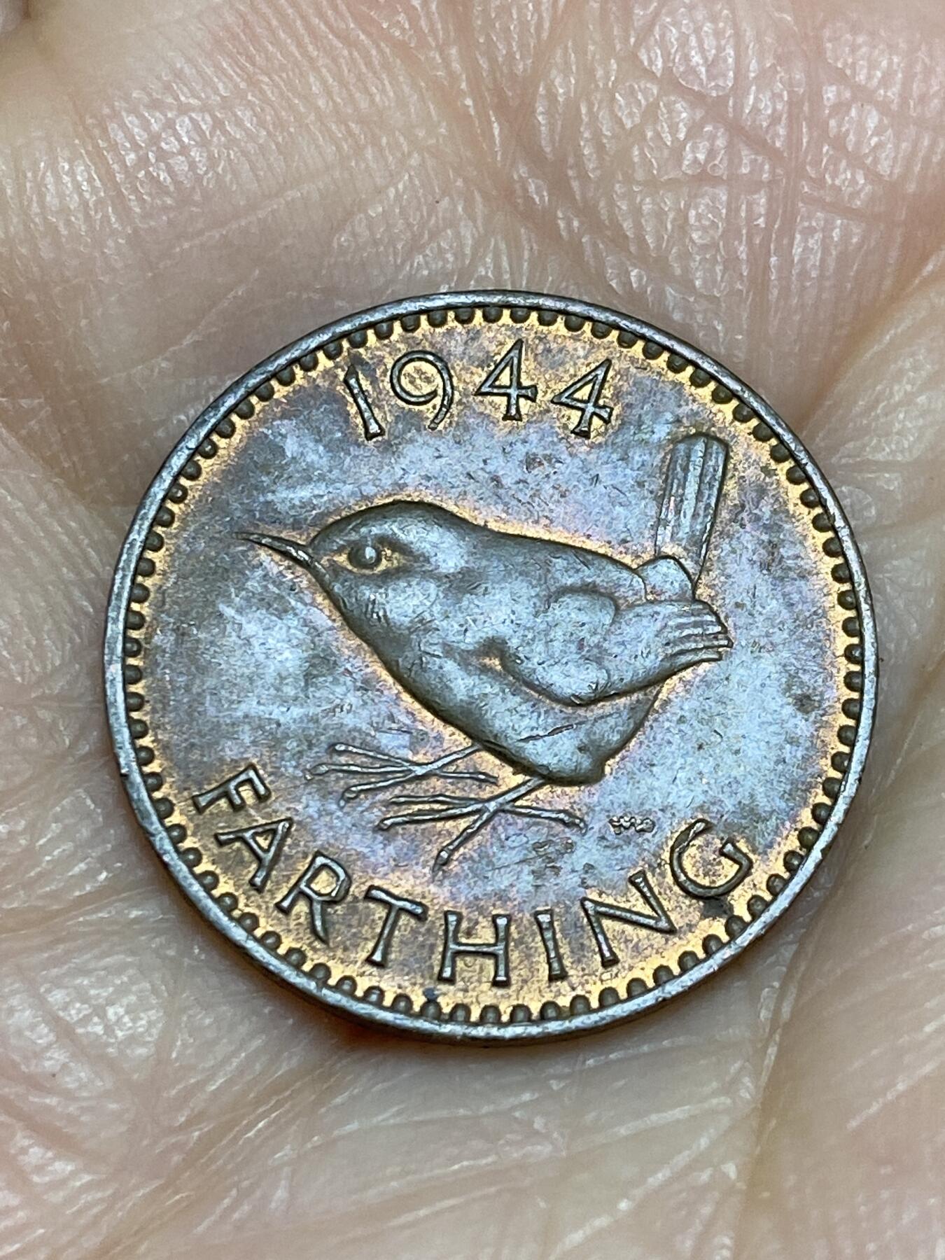 2025年第一百二十五场(总第一百五十一场）外国好品散币(免佣金) 英国🇬🇧1944年1法新(乔治六世第一版)