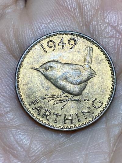 2025年第一百二十五场(总第一百五十一场）外国好品散币(免佣金) - 英国🇬🇧1949年1法新(乔治六世第二版，首发年)