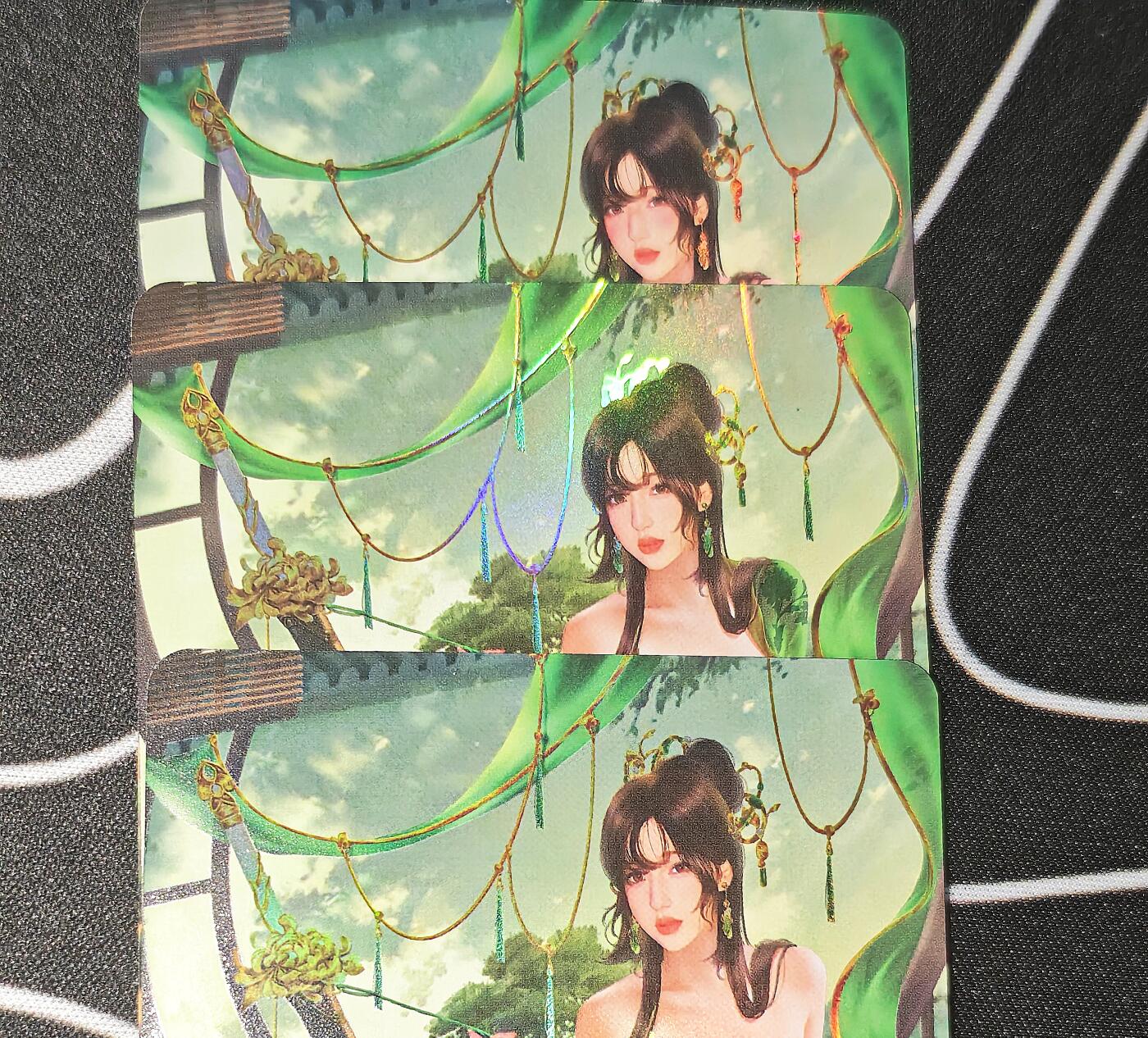 老板带我见世面，我给老板好拍场，零佣金收拍，不寄存 青鸾卡牌神雕侠侣公孙绿萼金彩工艺三服饰