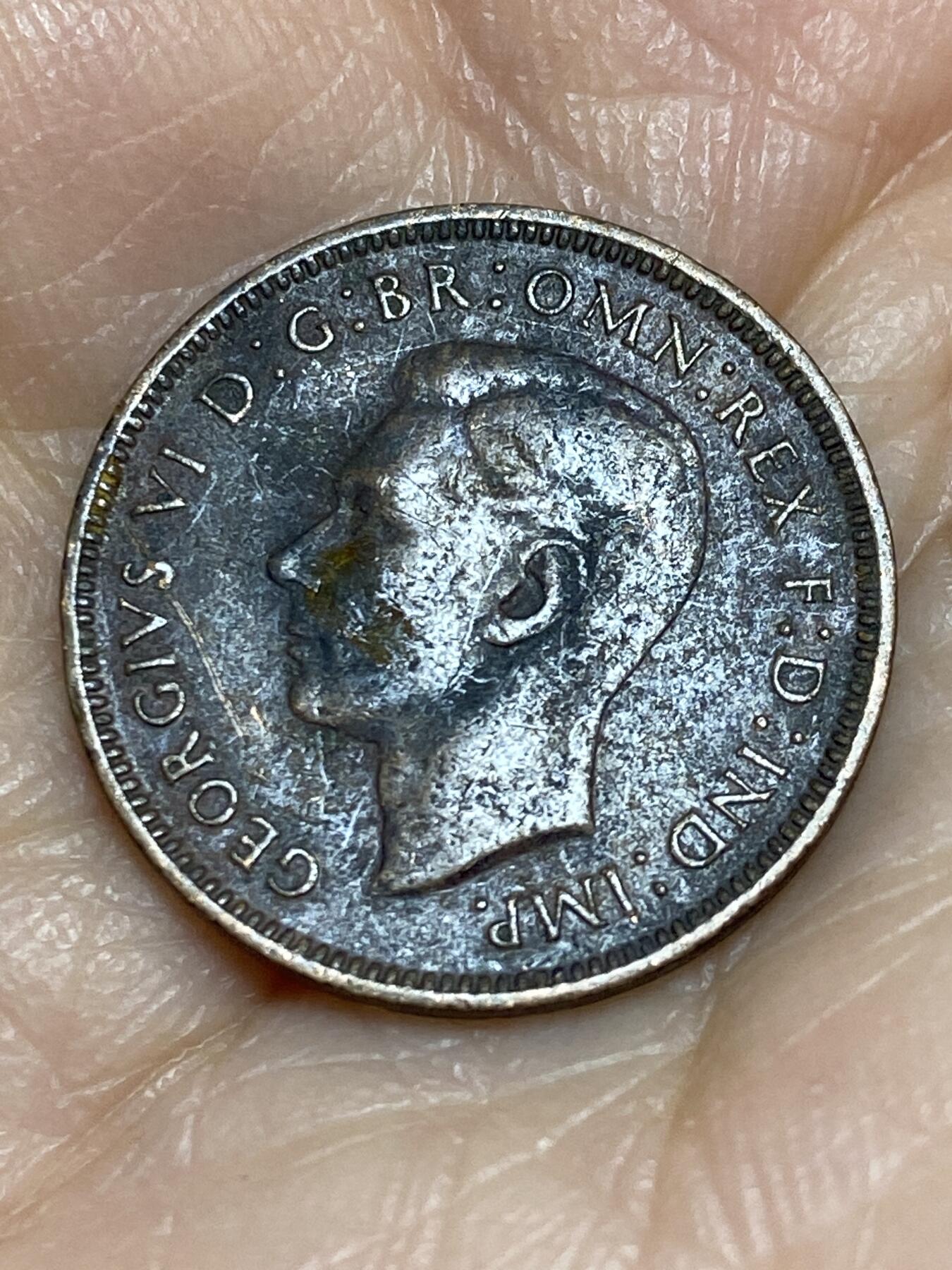 2025年第一百二十五场(总第一百五十一场）外国好品散币(免佣金) 英国🇬🇧1944年1法新(乔治六世第一版)