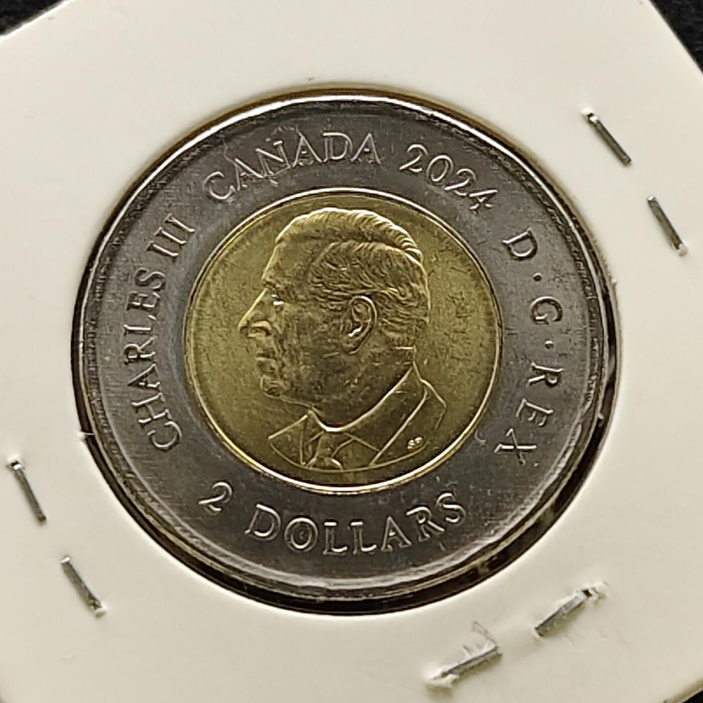 【全场包邮】纯粹捡漏拍476场（免费代拍第13场）调整中 加拿大2024年2元因纽特努纳特彩色双色纪念币