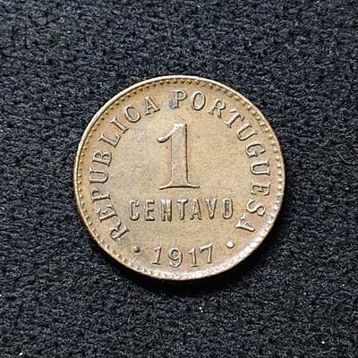【全场包邮】纯粹捡漏拍476场（免费代拍第13场） - 葡萄牙1917年1分铜币