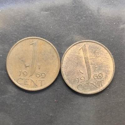 各国硬币第6期 无佣金 - 荷兰1分 2个