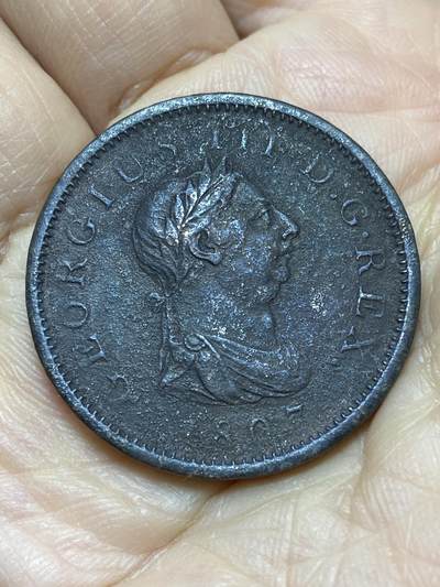 2025年第一百二十六场(总第一百五十二场）外国好品散币(免佣金) - 英国🇬🇧1807年1便士(乔治三世时期)