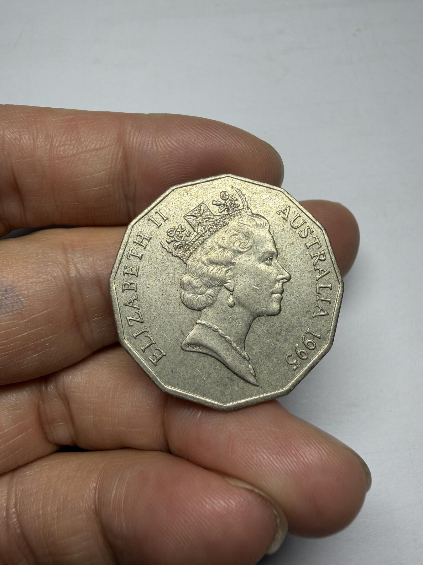 2025年集古藏今外币拍卖第十期-第4场—（总第284拍），可以寄存60天，满160元包邮。 1995年澳大利亚50便士