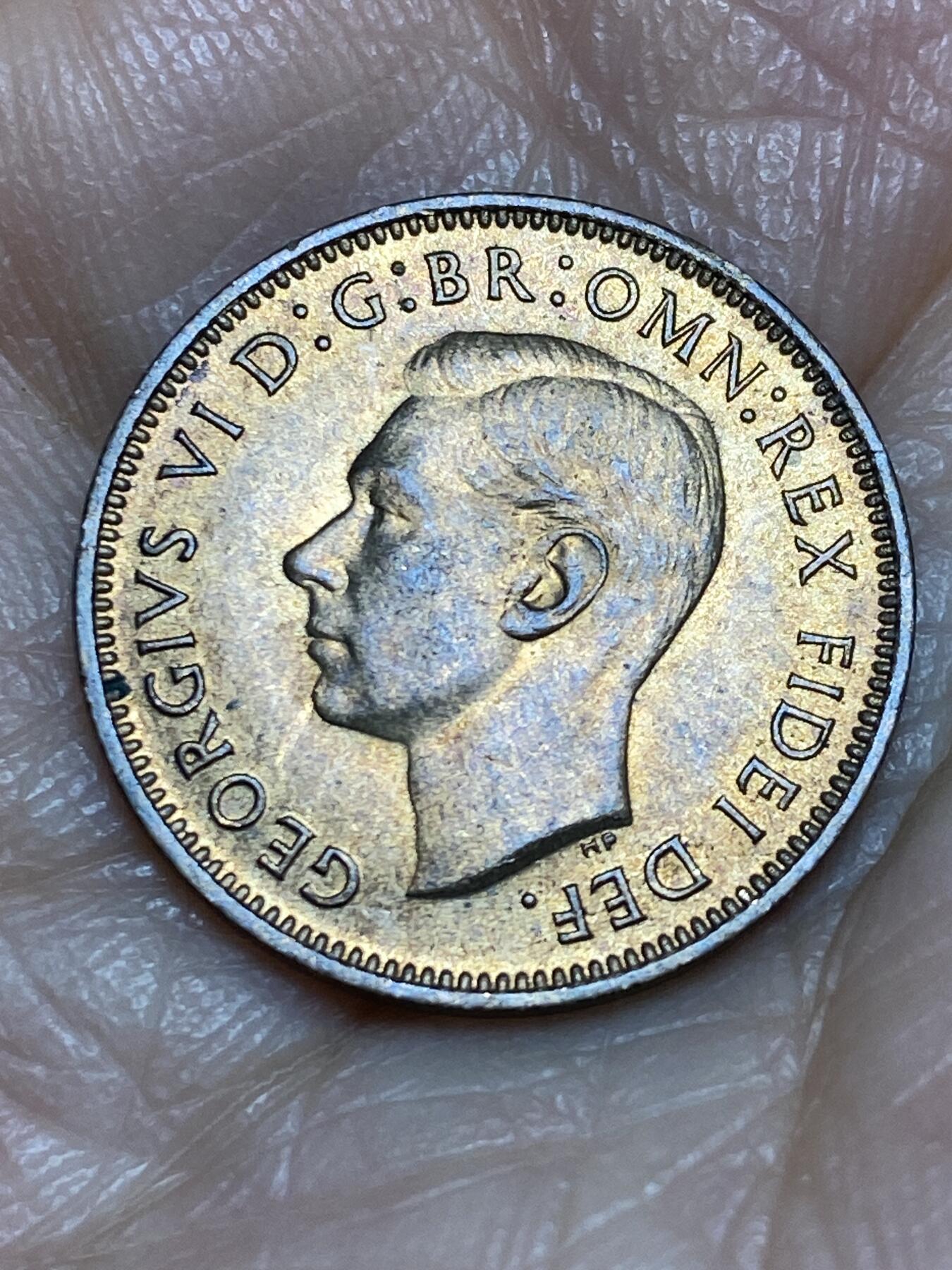 2025年第一百二十五场(总第一百五十一场）外国好品散币(免佣金) 英国🇬🇧1951年1法新(乔治六世第二版)