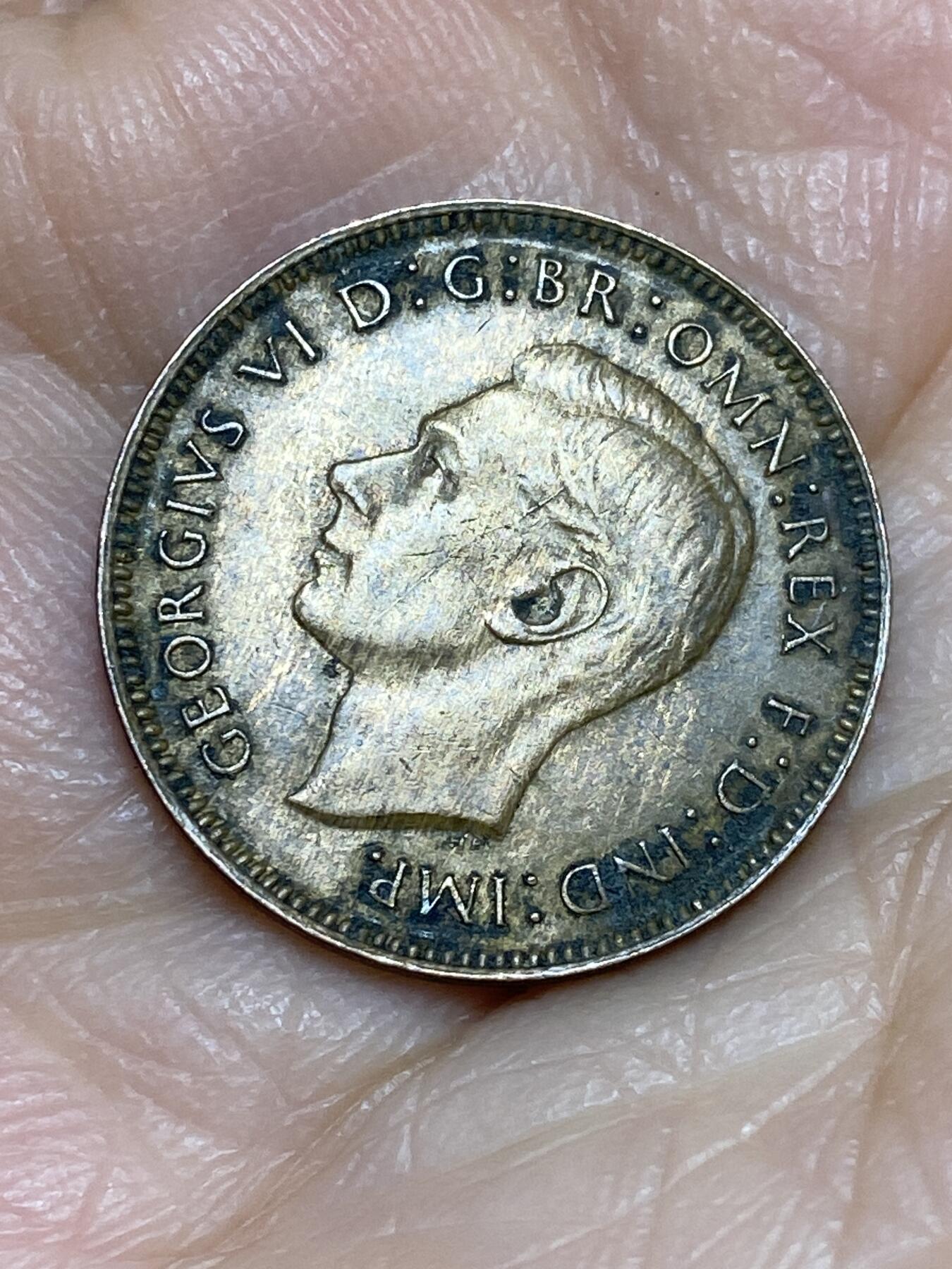 2025年第一百二十五场(总第一百五十一场）外国好品散币(免佣金) 英国🇬🇧1942年1法新(乔治六世第一版)