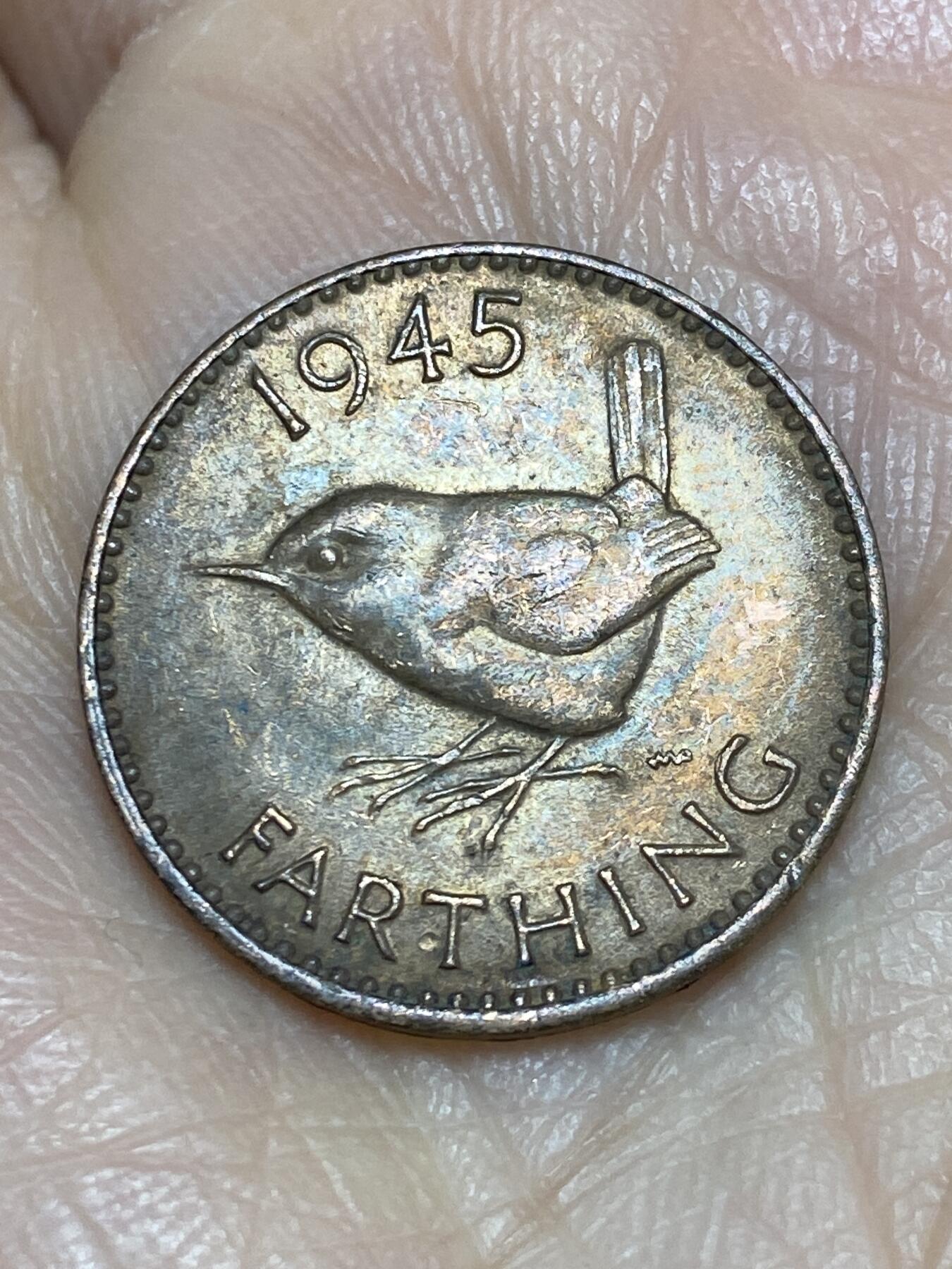 2025年第一百二十五场(总第一百五十一场）外国好品散币(免佣金) 英国🇬🇧1945年1法新(乔治六世第一版)