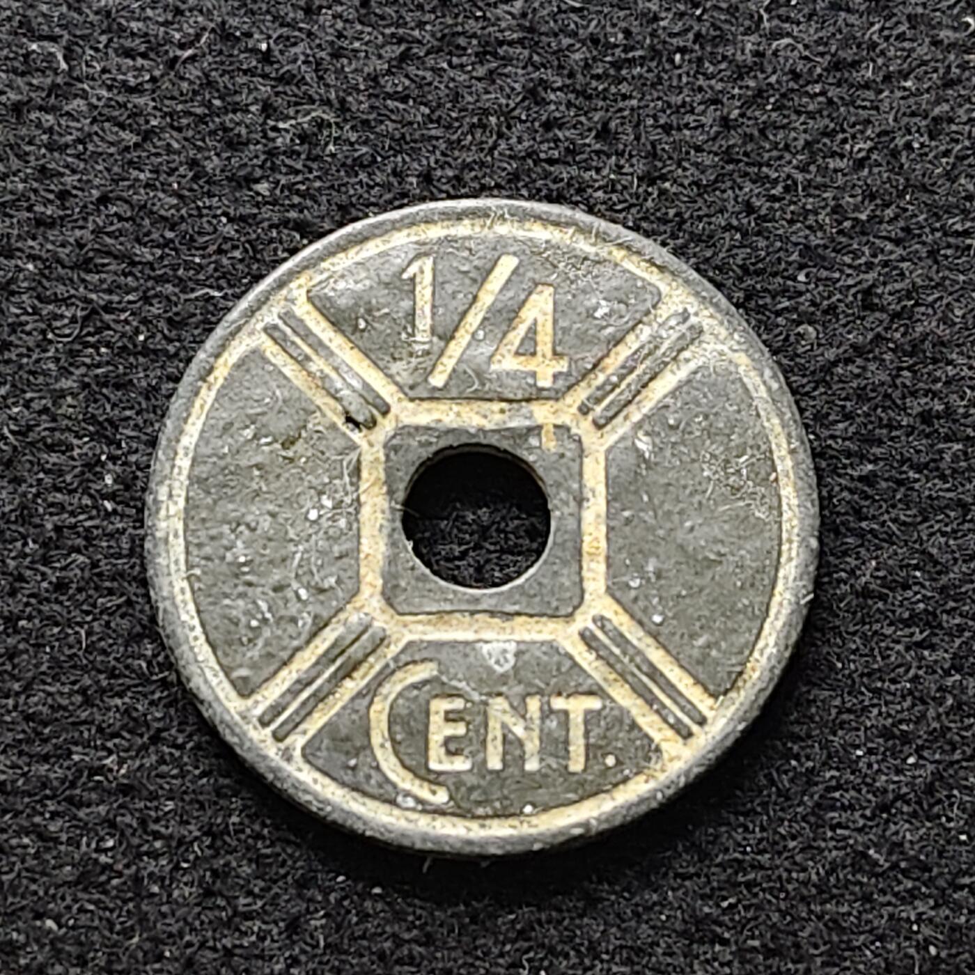 【全场包邮】纯粹捡漏拍476场（免费代拍第13场）调整中 法属印支1942年1/4分锌币好品（多数都是严重腐蚀）