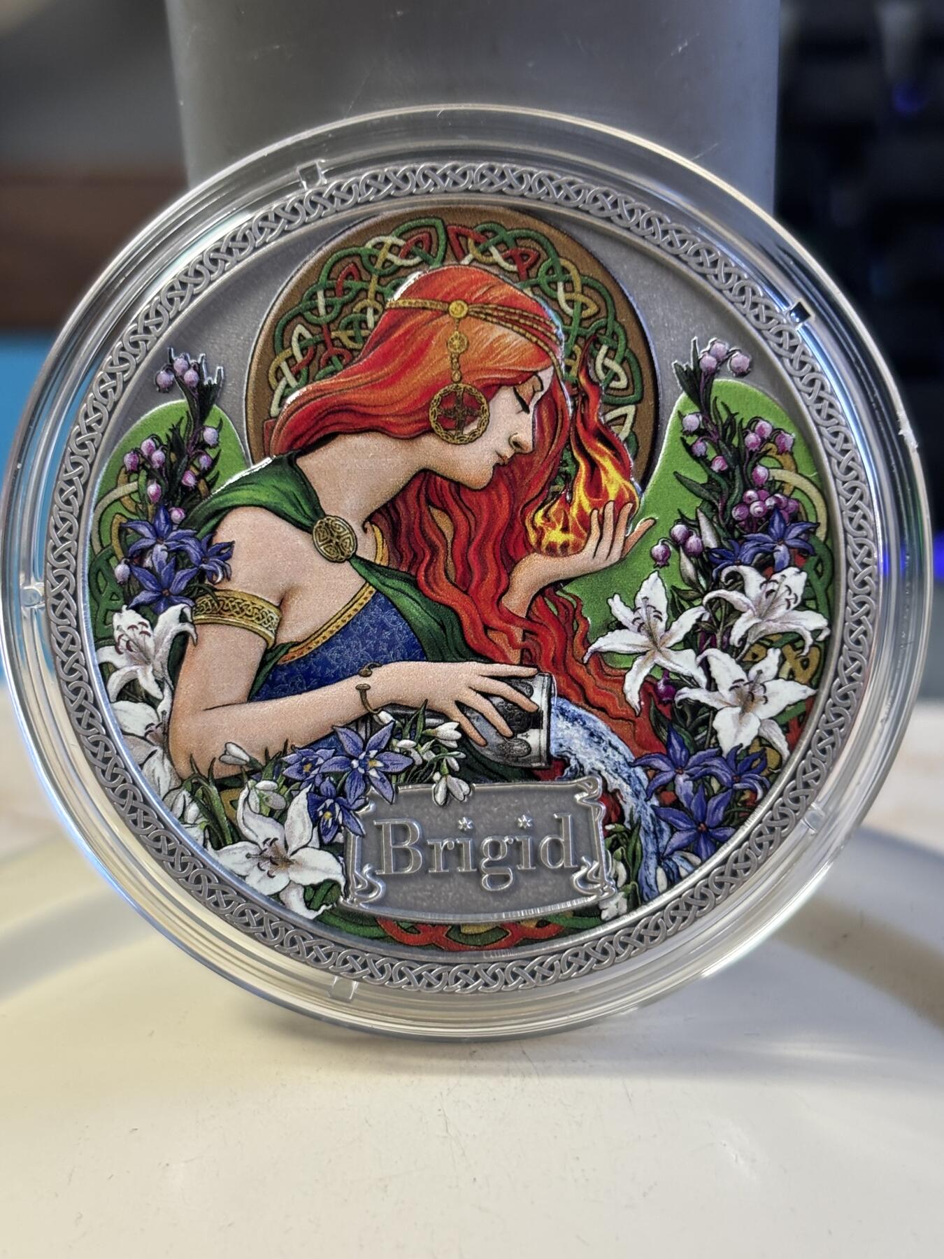 第181期拍卖 加纳2021年健康女神系列5布里奇德彩色纪念银币，999银，50克，发行500枚