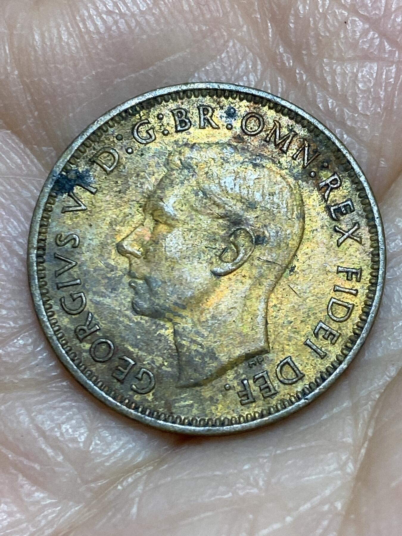 2025年第一百二十五场(总第一百五十一场）外国好品散币(免佣金) 英国🇬🇧1949年1法新(乔治六世第二版，首发年)