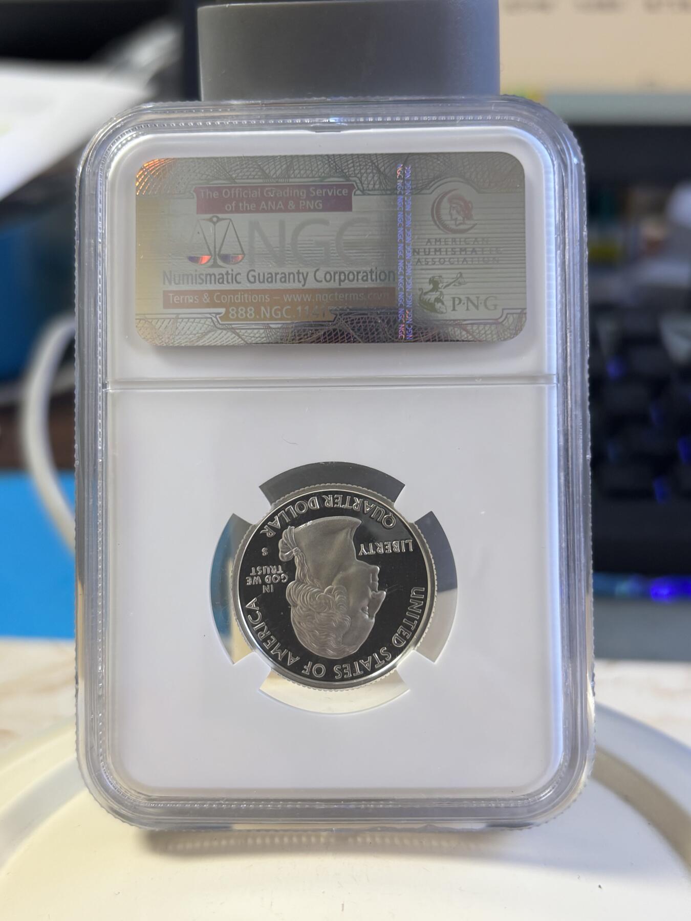 第181期拍卖 美国2005年国家州币(S版)5枚纪念银币NGC-PF69,900银，6.25克*5