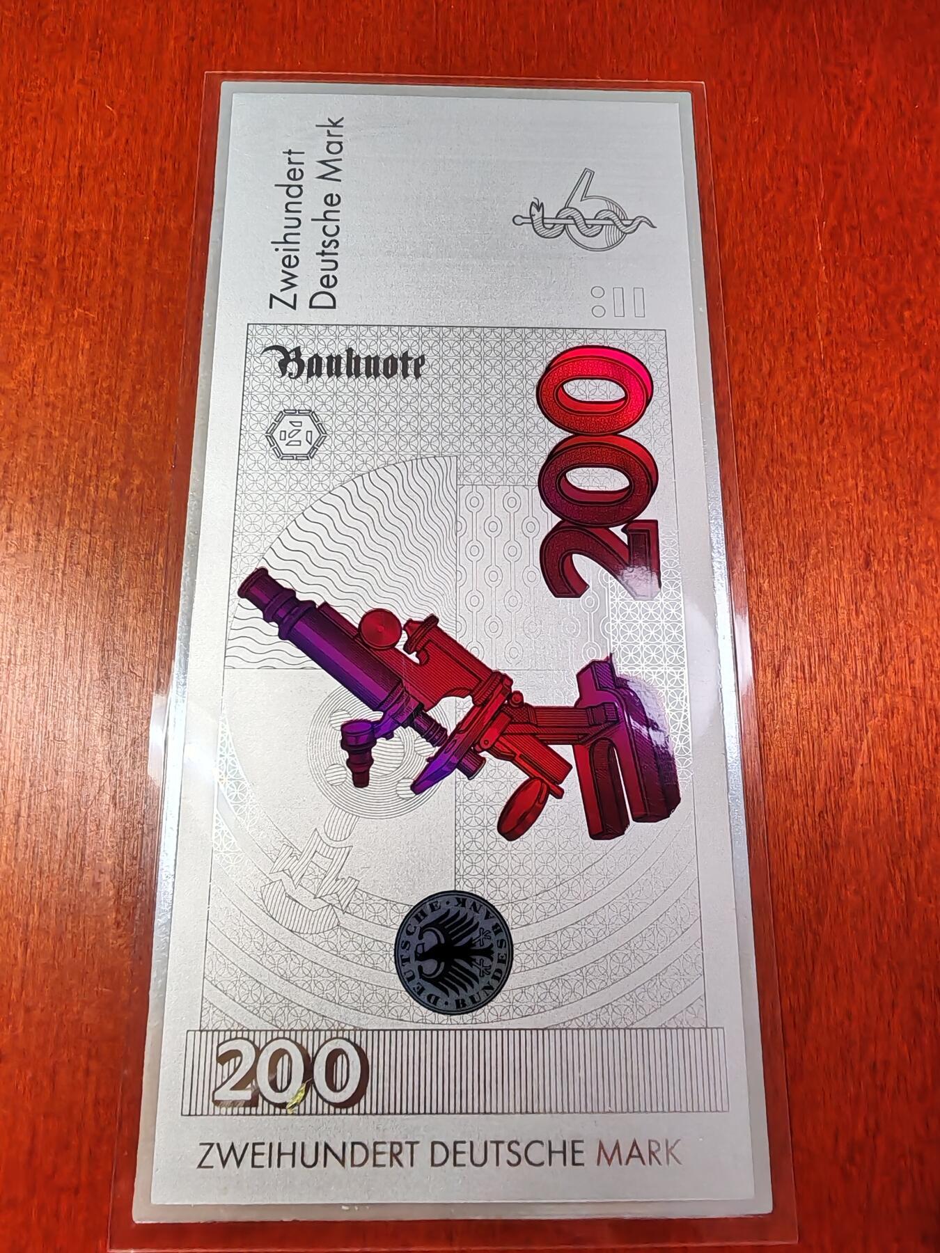 长老汇蛇年精选第七十一场拍卖 198X-199X西德马克彩色银钞8枚全套，5马克到1000马克，110克999银，稀见!