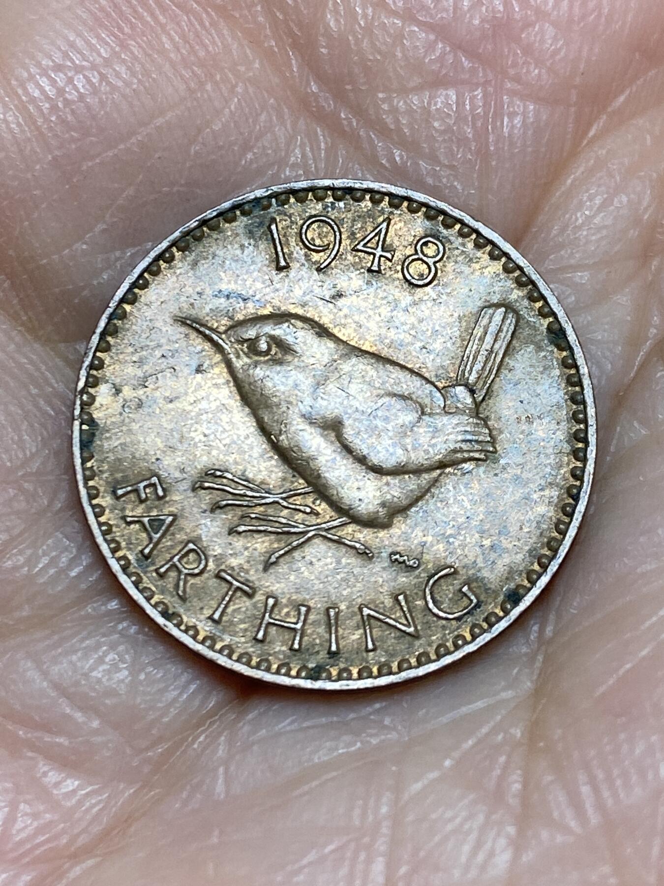 2025年第一百二十五场(总第一百五十一场）外国好品散币(免佣金) 英国🇬🇧1948年1法新(乔治六世第一版，关门年)