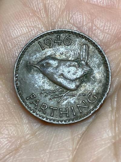 2025年第一百二十五场(总第一百五十一场）外国好品散币(免佣金) - 英国🇬🇧1946年1法新(乔治六世第一版)