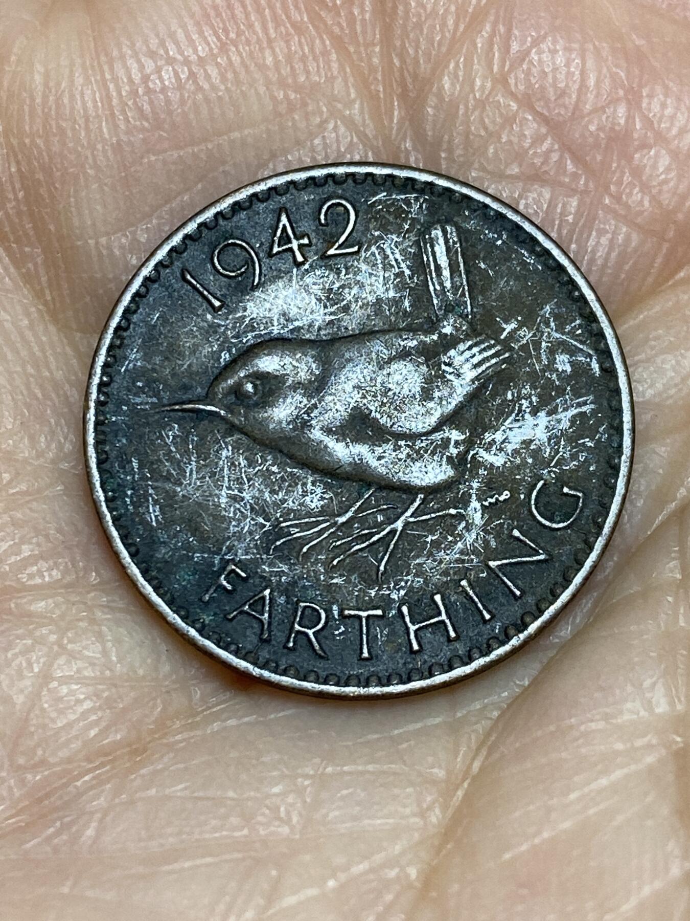 2025年第一百二十五场(总第一百五十一场）外国好品散币(免佣金) 英国🇬🇧1942年1法新(乔治六世第一版)